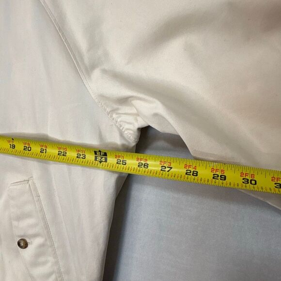Vintage GANT Men's Size Large White Cotton Full Zip High Neck Bomber Jacket - Picture 12 of 15